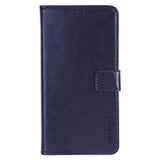 EIDERWOOD iPhone 16 Pro Faux Leather Flip Case with Wallet & Stand Function - Dark Blue