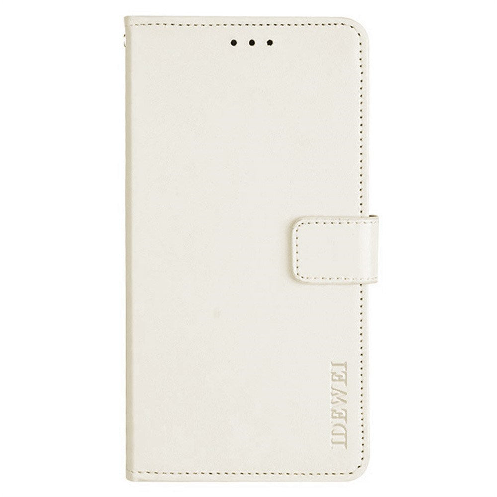 EIDERWOOD iPhone 16 Faux Leather Flip Case with Wallet & Stand Function - White