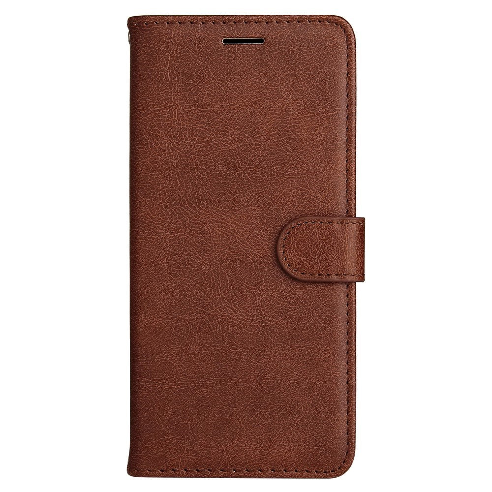 EIDERWOOD Oppo A60 / A40m / A40 Faux Leather Flip Case with Strap - Brown