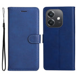 EIDERWOOD Oppo A60 / A40m / A40 Faux Leather Flip Case with Strap - Blue