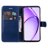 EIDERWOOD Oppo A60 / A40m / A40 Faux Leather Flip Case with Strap - Blue
