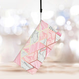 EIDERWOOD Samsung Galaxy S25+ (Plus) Flip Case with Card Holder & Strap - Pink Marble