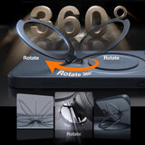 TORRAS iPhone 15 Pro Hybrid Plastic Case with Stand Function - MagSafe Compatible - Black