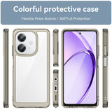 EIDERWOOD Oppo A60 / A40m / A40 Hybrid Plastic Case - Transparent / Grey