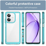 EIDERWOOD Oppo A60 / A40m / A40 Hybrid Plastic Case - Transparent / Turquoise