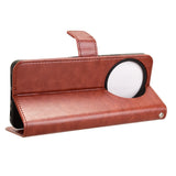 EIDERWOOD TCL 50 Pro Nxtpaper (5G) Leather Flip Case with Stand & Wallet - Brown