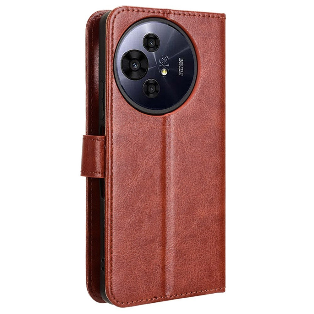 EIDERWOOD TCL 50 Pro Nxtpaper (5G) Leather Flip Case with Stand & Wallet - Brown
