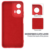 EIDERWOOD Motorola G35 5G Silikone Case w. Hand Strap - Red