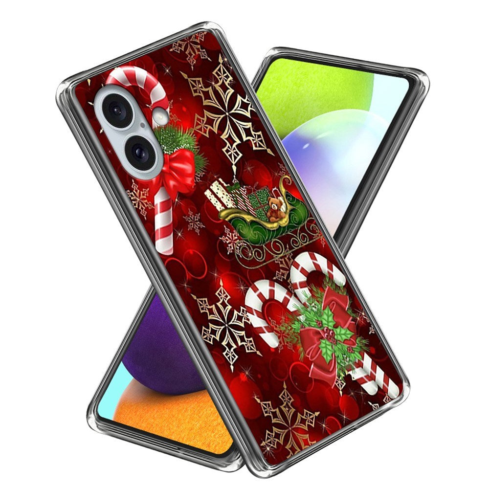 Flexible Plastic Christmas Case for iPhone 16 - Christmas Stick