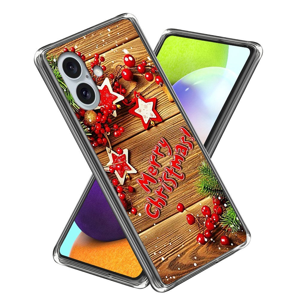 Flexible Plastic Christmas Case for iPhone 16 - Merry Christmas 2