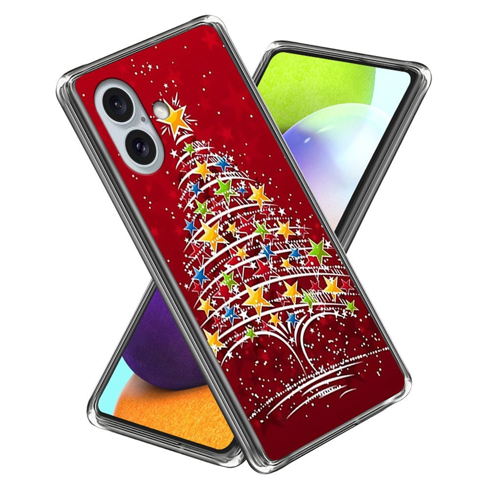 Flexible Plastic Christmas Case for iPhone 16 - Stars