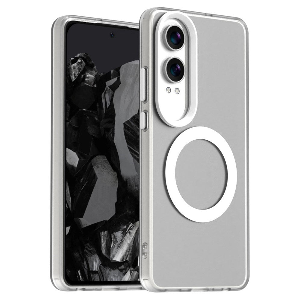 EIDERWOOD OnePlus Nord CE4 Lite (5G) Hybrid Plastic Case - MagSafe Compatible - Transparent / White