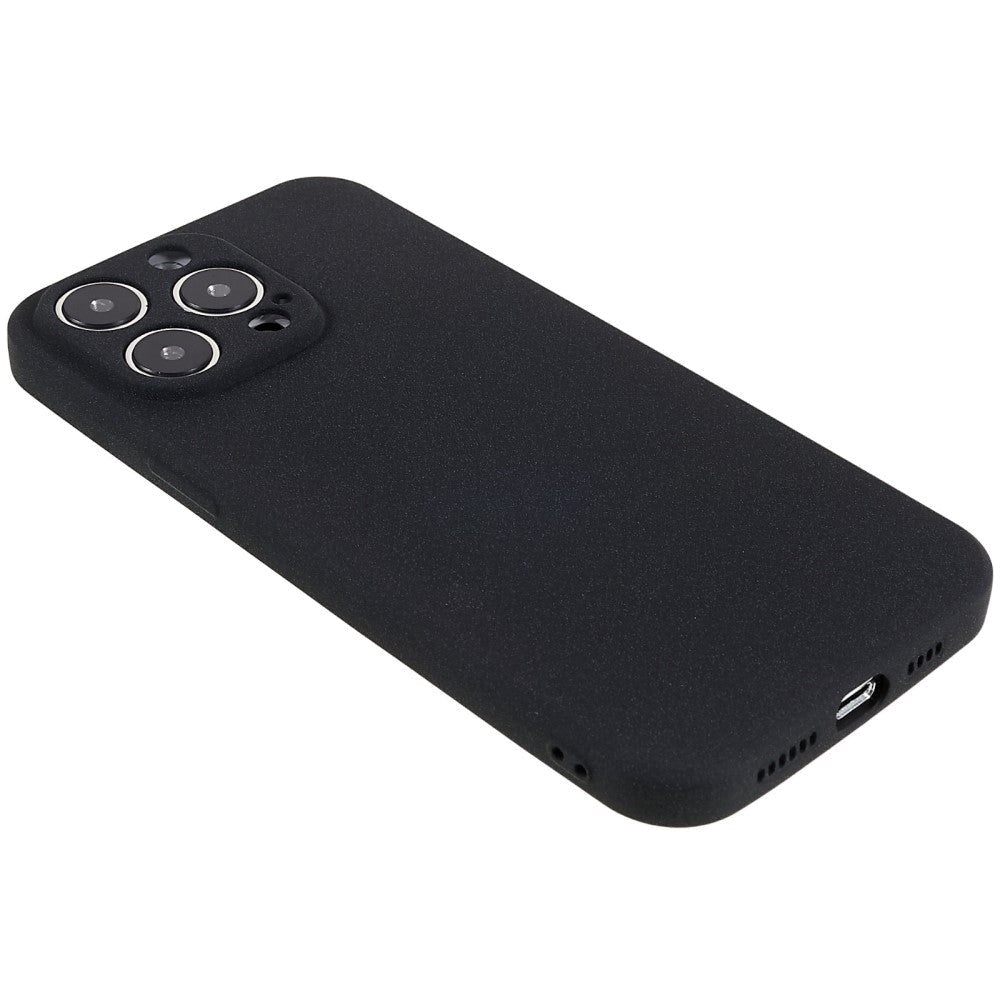 iPhone 14 Pro Flexible TPU Plastic Back Case - Black