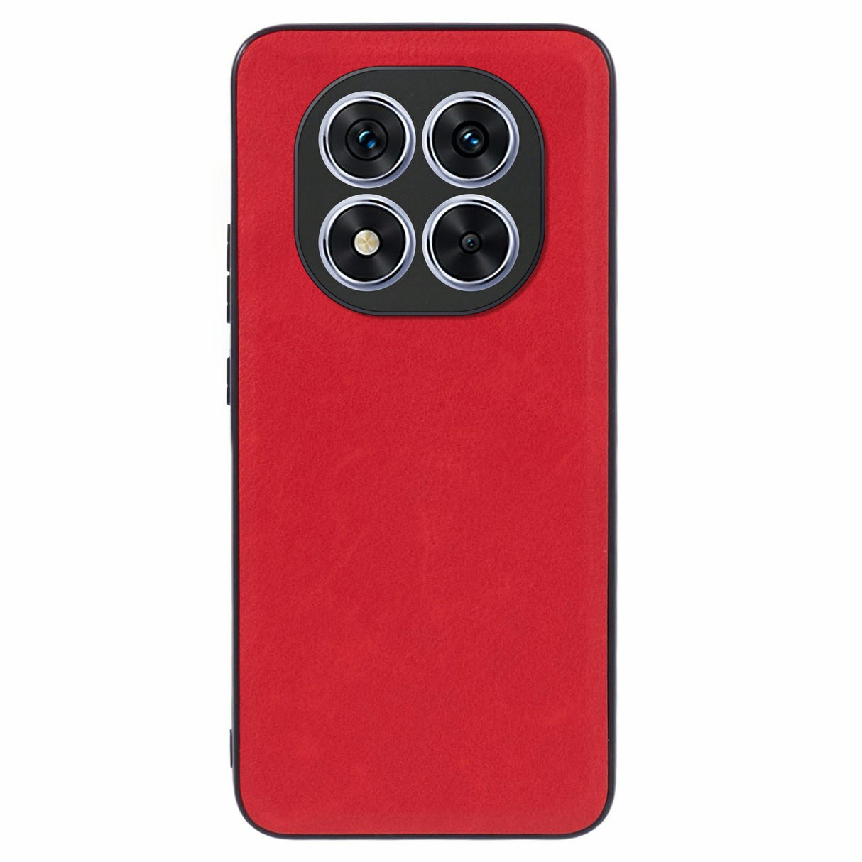 EIDERWOOD Xiaomi Redmi Note 14 Pro (5G) Leather Coated Plastic Case - Red