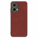 EIDERWOOD Motorola Moto G35 (5G) Leather Coated Flexible Plastic Case - Brown