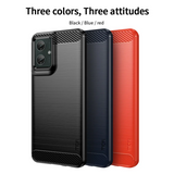 Motorola Moto G55 5G MOFI Carbon Fiber Case - Red