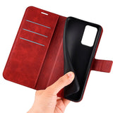 Practical Flip Case for Motorola Moto G35 5G in PU Leather - Red