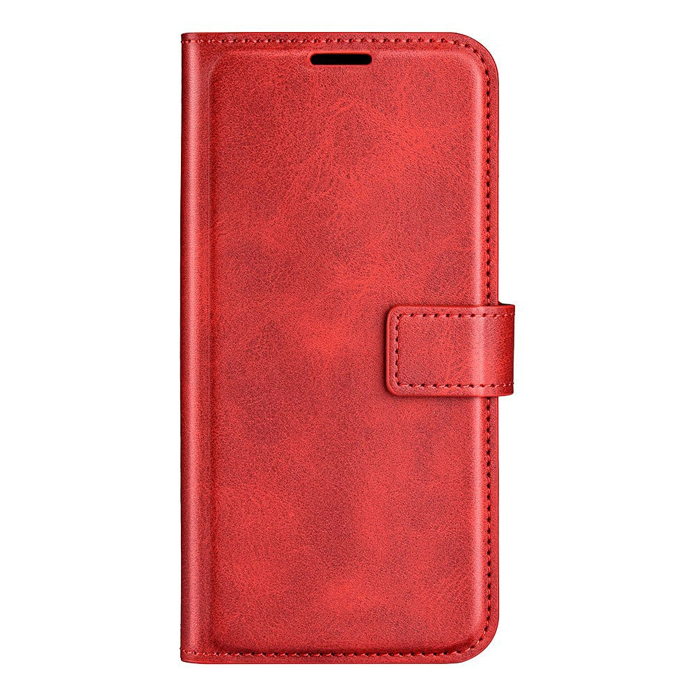 Practical Flip Case for Motorola Moto G35 5G in PU Leather - Red