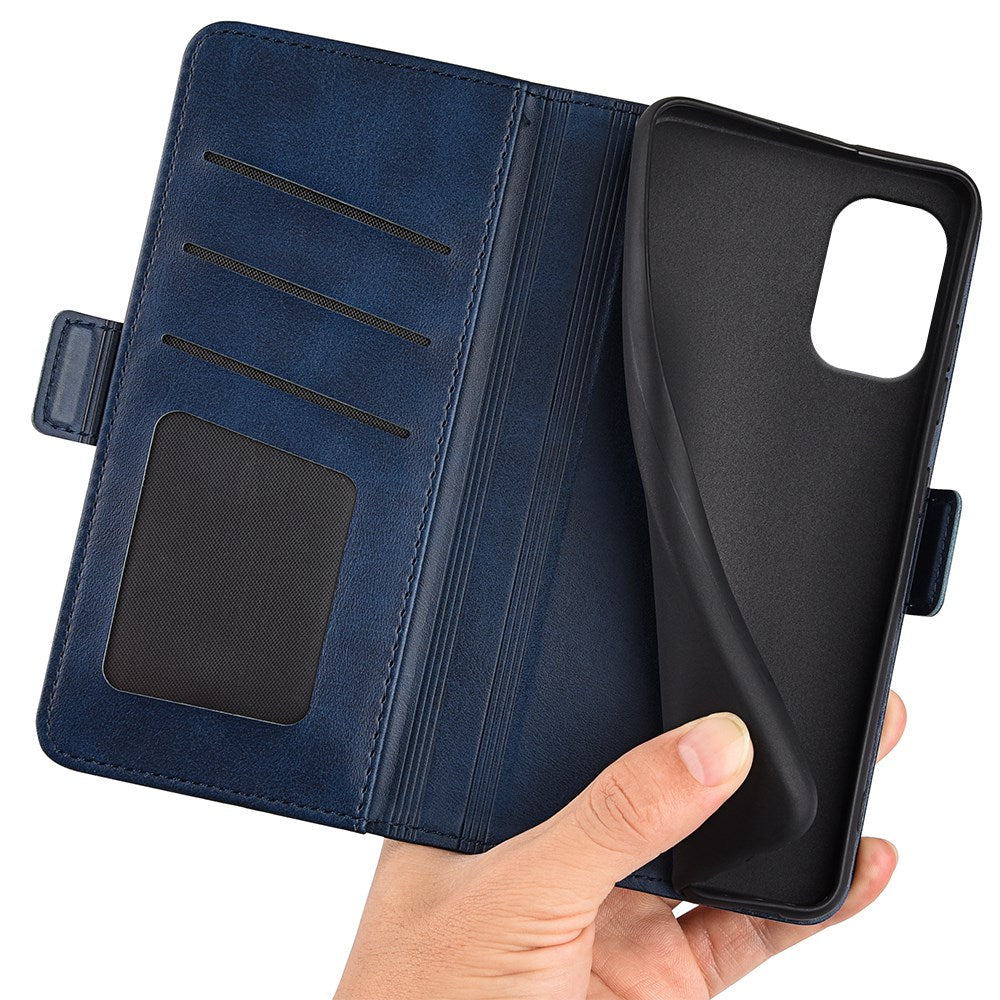 EIDERWOOD Motorola Moto G55 Wallet Flip Case in Leather with Wallet - Blue