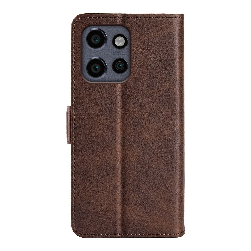 EIDERWOOD Motorola Edge 50 Neo Wallet Flip Case in Leather with Wallet - Brown