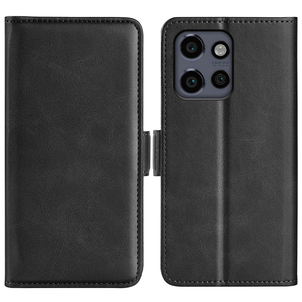 EIDERWOOD Motorola Edge 50 Neo Wallet Flip Case in Leather with Wallet - Black