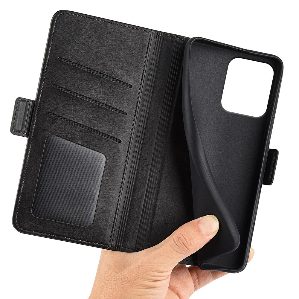 EIDERWOOD Motorola Edge 50 Neo Wallet Flip Case in Leather with Wallet - Black