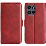 EIDERWOOD Motorola Edge 50 Neo Wallet Flip Case in Leather with Wallet - Red