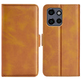 EIDERWOOD Motorola Edge 50 Neo Wallet Flip Case in Leather with Wallet - Yellow