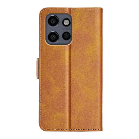 EIDERWOOD Motorola Edge 50 Neo Wallet Flip Case in Leather with Wallet - Yellow