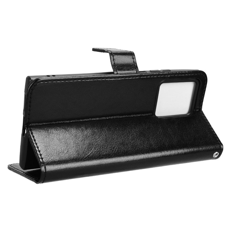 EIDERWOOD HMD Skyline Flip Cover in Faux Leather with Card Holder & Stand Function - Black