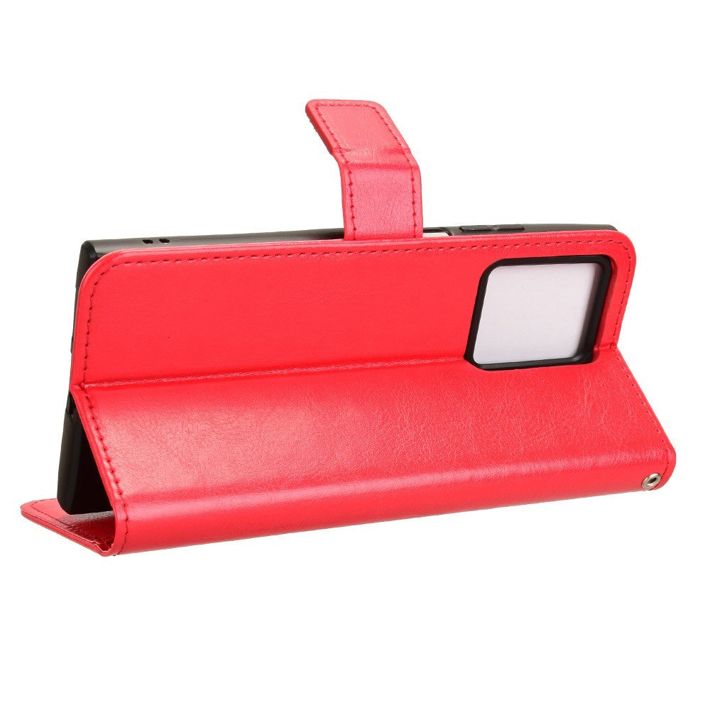 EIDERWOOD HMD Skyline Flip Cover in Faux Leather with Card Holder & Stand Function - Red