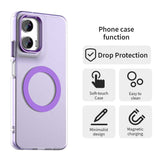 EIDERWOOD Motorola Moto G35 5G Hybrid Plastic Case - MagSafe Compatible - Transparent / Purple