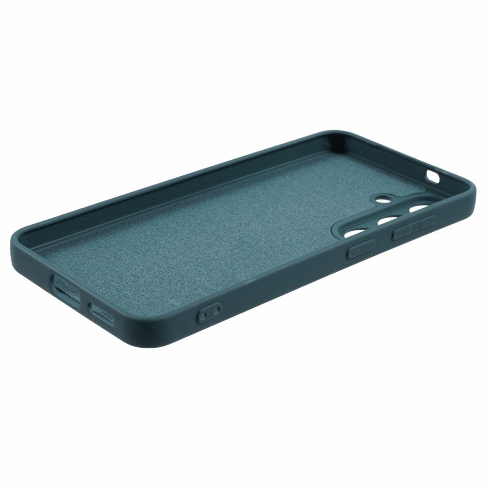 EIDERWOOD - Samsung Galaxy S25 Soft Plastic Case - Anti-Scratch Protection with Fiber Lining - Dark Green