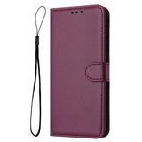 EIDERWOOD Samsung Galaxy S25 Ultra Vegan Leather Flip Case with Removable Strap - Red