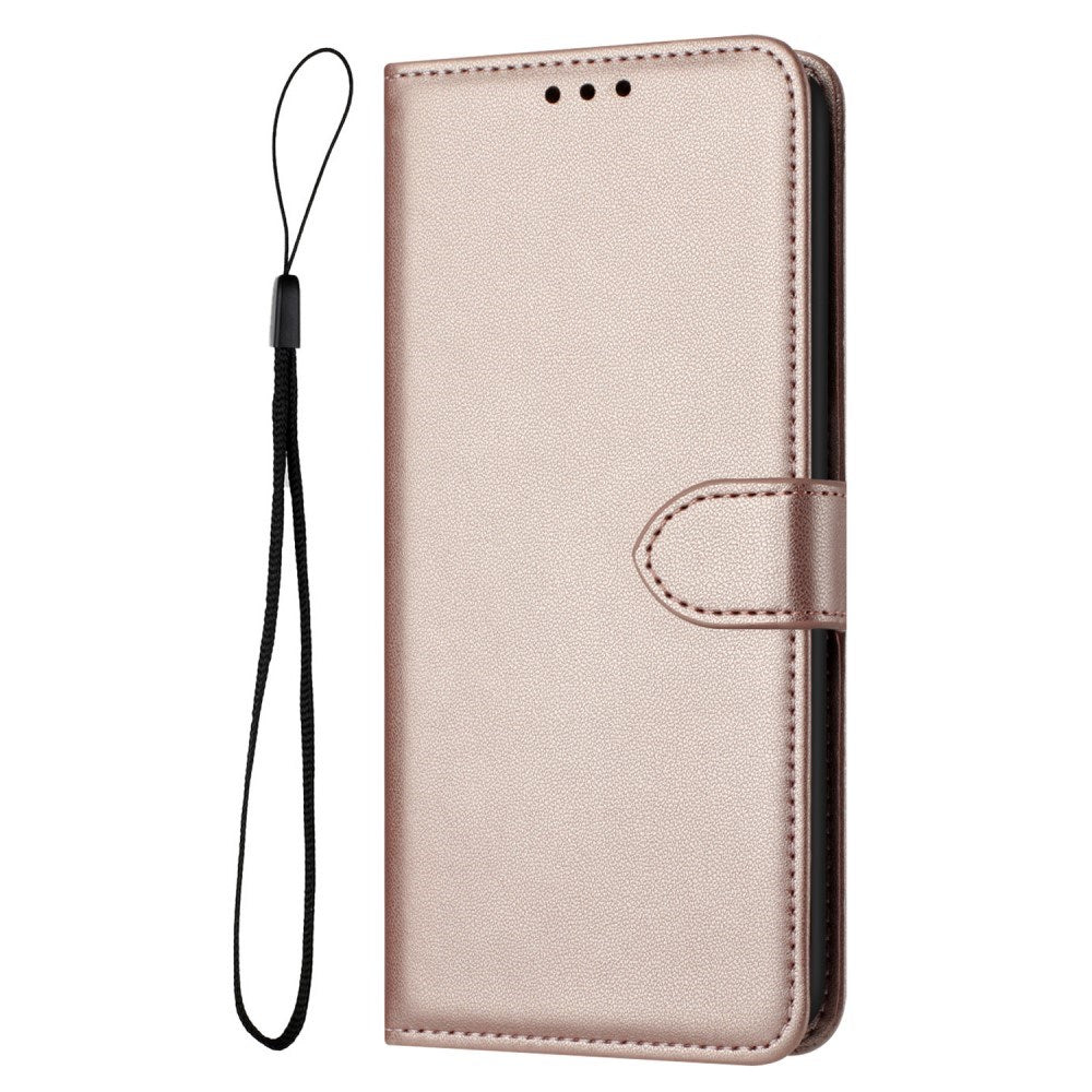 EIDERWOOD Samsung Galaxy S25 Ultra Vegan Leather Flip Case with Removable Strap - Rose Gold