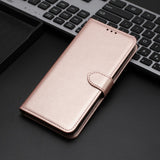 EIDERWOOD Samsung Galaxy S25 Ultra Vegan Leather Flip Case with Removable Strap - Rose Gold