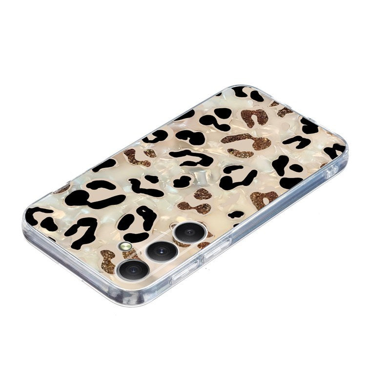 EIDERWOOD Samsung Galaxy S25 FE Flexible Plastic Case with Motif - Leopard