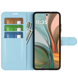 EIDERWOOD Motorola Moto G75 (5G) Faux Leather Flip Case with Cardholder & Stand Function - Blue