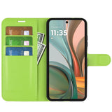 EIDERWOOD Motorola Moto G75 (5G) Faux Leather Flip Case with Cardholder & Stand Function - Green