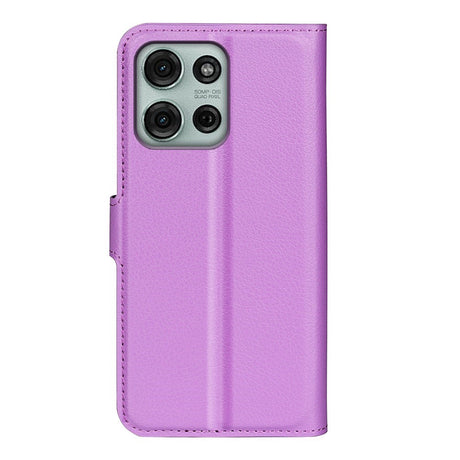 EIDERWOOD Motorola Moto G75 (5G) Faux Leather Flip Case with Cardholder & Stand Function - Purple