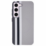 EIDERWOOD Patterned Carbon Case - Samsung Galaxy S23 - MagSafe Compatible - Grey Stripes