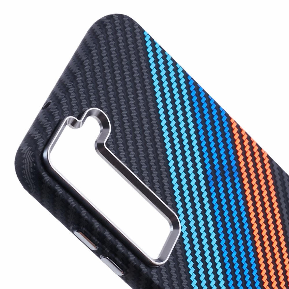 EIDERWOOD Patterned Carbon Case - Samsung Galaxy S23 - MagSafe Compatible - Colorful Stripes