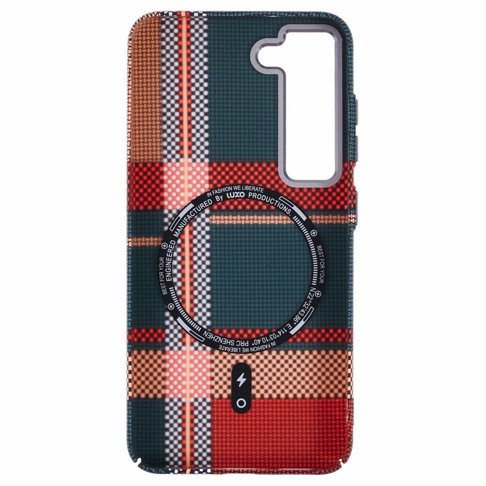 EIDERWOOD Patterned Carbon Case - Samsung Galaxy S23 - MagSafe Compatible - Light Checkered Pattern