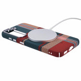 EIDERWOOD Patterned Carbon Case - Samsung Galaxy S23 - MagSafe Compatible - Light Checkered Pattern