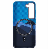 EIDERWOOD Patterned Carbon Case - Samsung Galaxy S23 - MagSafe Compatible - Blue Peak