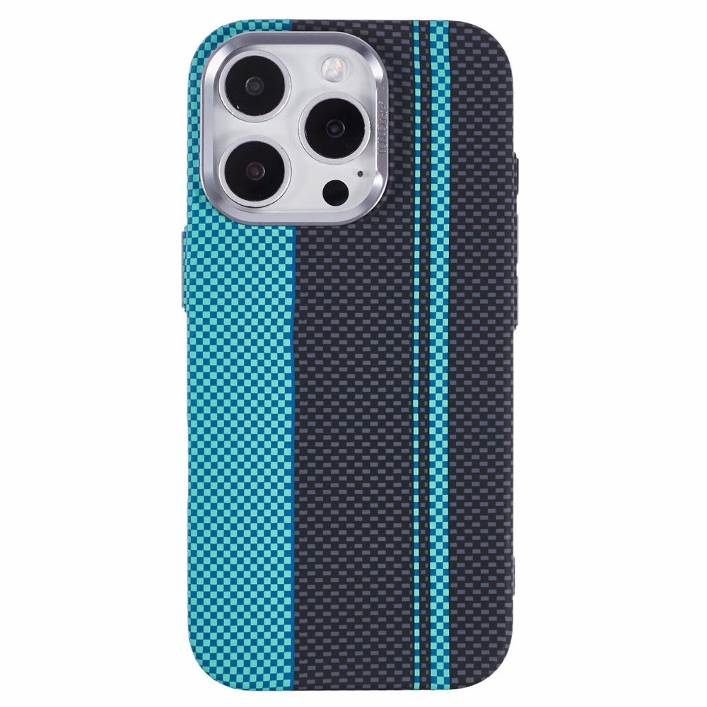 EIDERWOOD Patterned Carbon Case - iPhone 16 Pro - MagSafe Compatible - Blue/Black