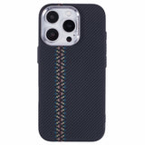 EIDERWOOD Patterned Carbon Case - iPhone 16 Pro - MagSafe Compatible - Dark ZigZag Pattern