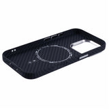 EIDERWOOD Patterned Carbon Case - iPhone 16 Pro - MagSafe Compatible - Black