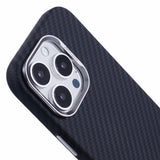 EIDERWOOD Patterned Carbon Case - iPhone 16 Pro - MagSafe Compatible - Black