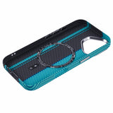 EIDERWOOD Patterned Carbon Case - iPhone 16 - MagSafe Compatible - Blue/Black